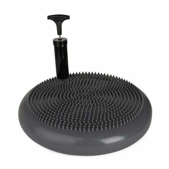 Gonflage du coussin avec sa pompe (aiguille dans la poignée) Gonflage du coussin avec sa pompe (aiguille dans la poignée)